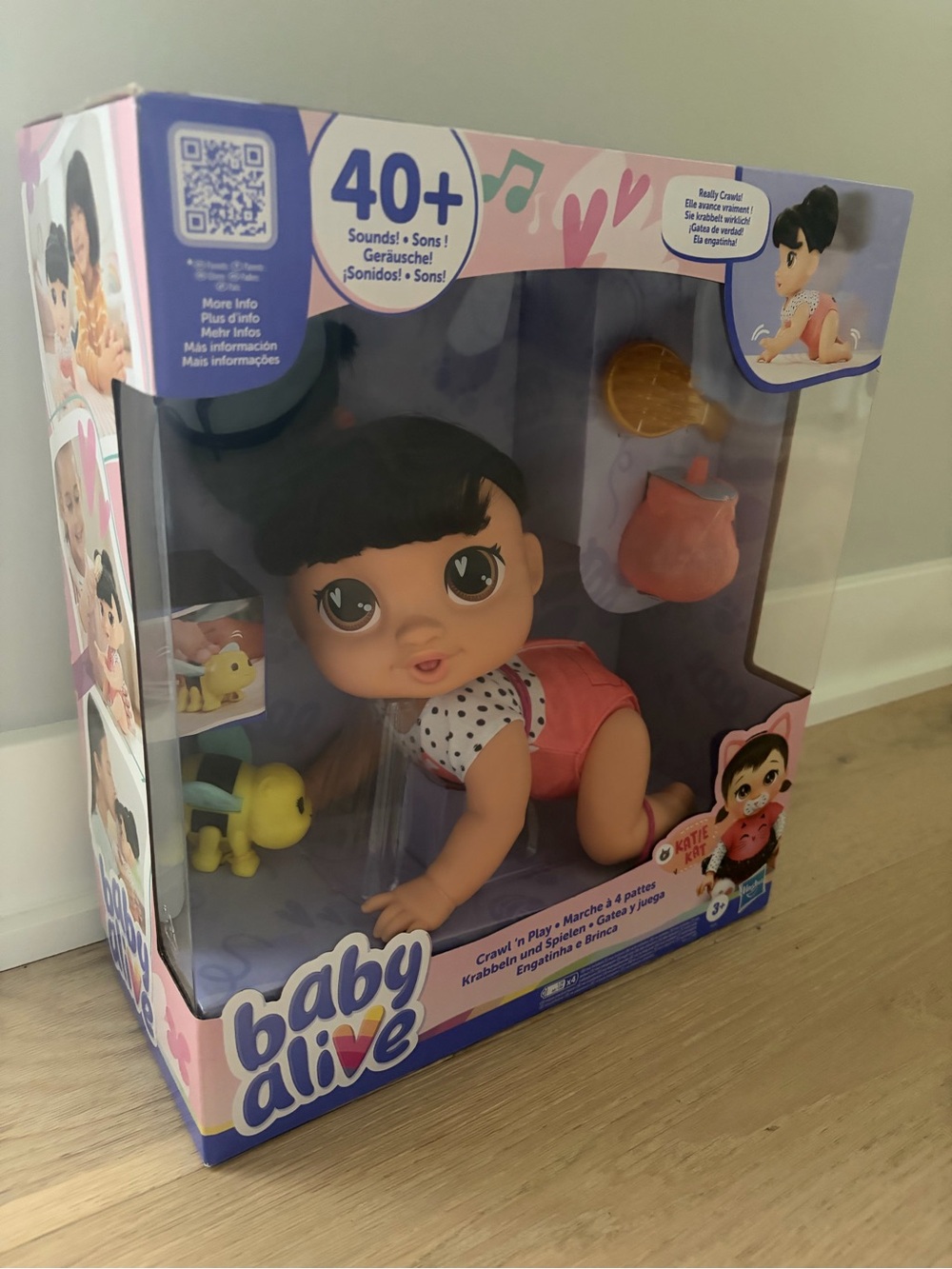 New in box Baby Alive Katie crawl n play